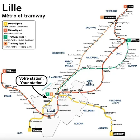 Apartment Old With Terrace Lille